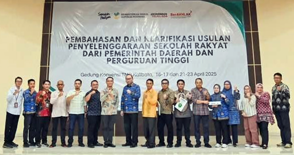 Pemko Padangsidimpuan sampaikan usulan penyelenggaraan sekolah rakyat kepada Kemensos RI, Kamis (17/4/2025).