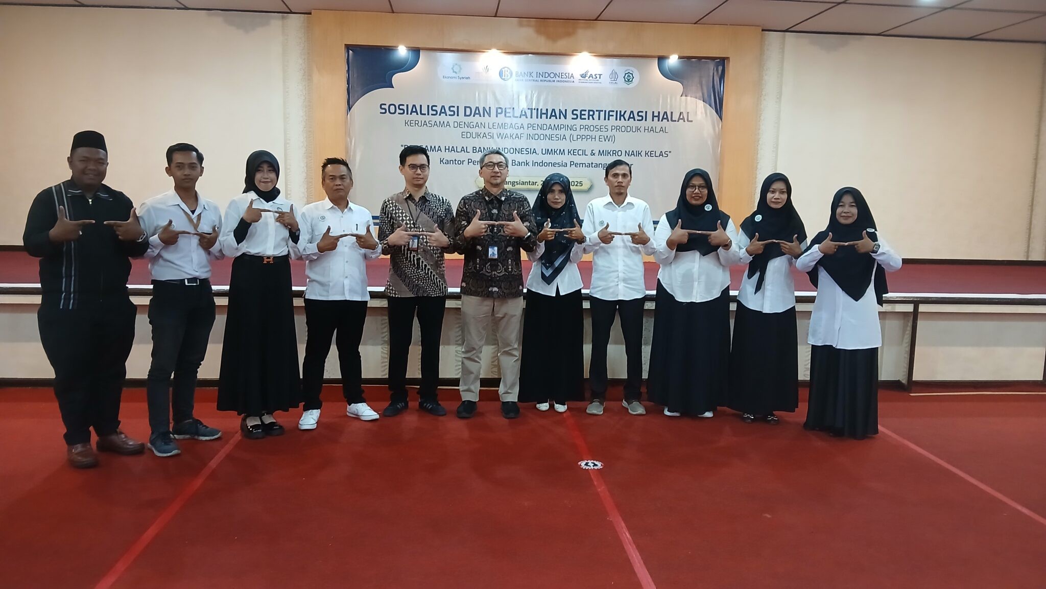 Sosialisasi dan Pelatihan Sertifikasi Halal oleh BI Siantar.