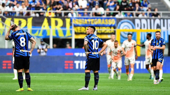 Inter Milan kembali terjerembap DAN KALAH 0-1 dari AS Roma, Minggu (27/4) malam WIB.