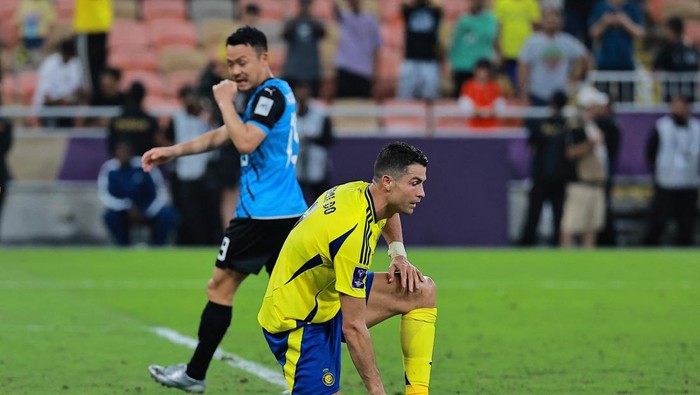 Cristiano Ronaldo tumpul saat Al Nassr disingkirkan Kawasaki Frontale.