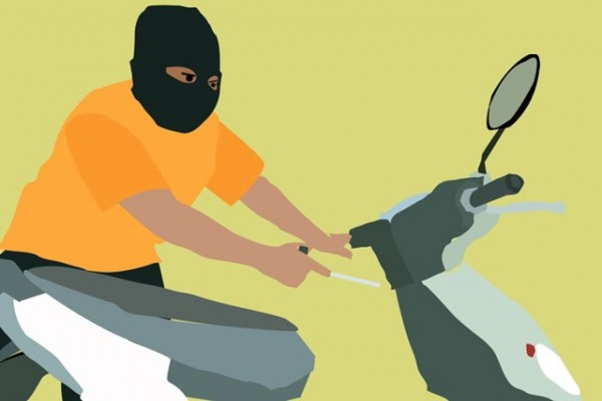 Pencurian sepeda motor - Ilustrasi.