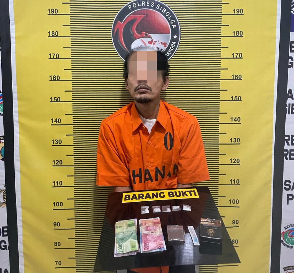 Pria berinisial HP, tersangka pemilik sabu.
