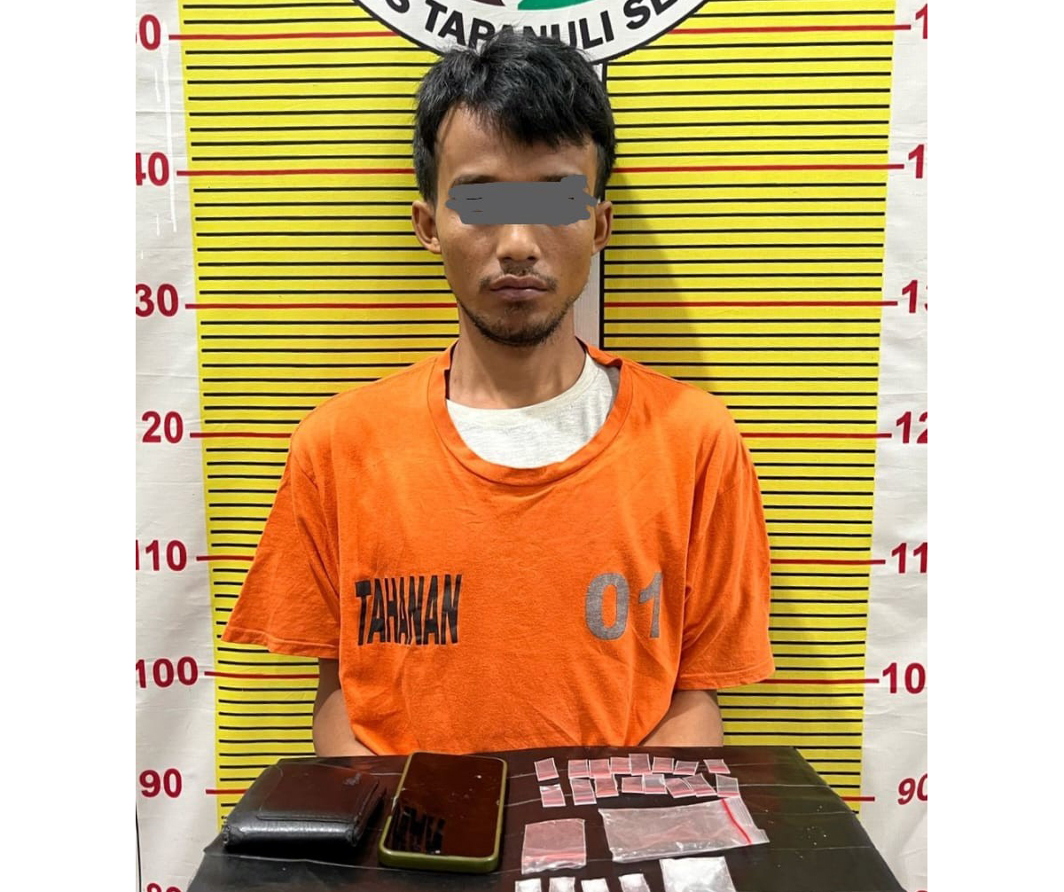 Mahasiswa tersangka kasus penyalahgunaan narkotika jenis sabu.