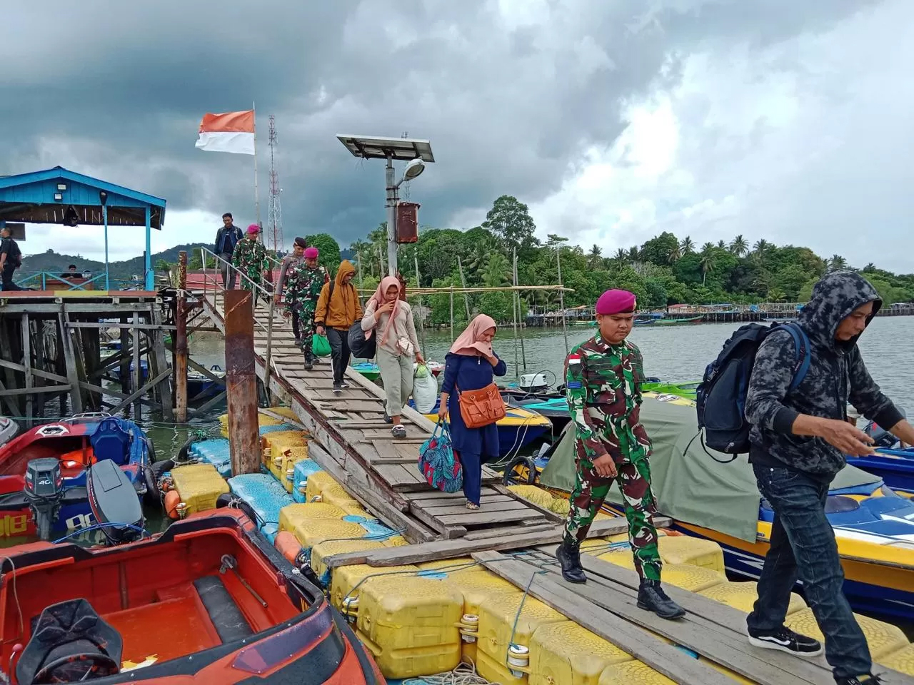 PMI illegal yang diamankan TNI AL di Perairan Asahan.