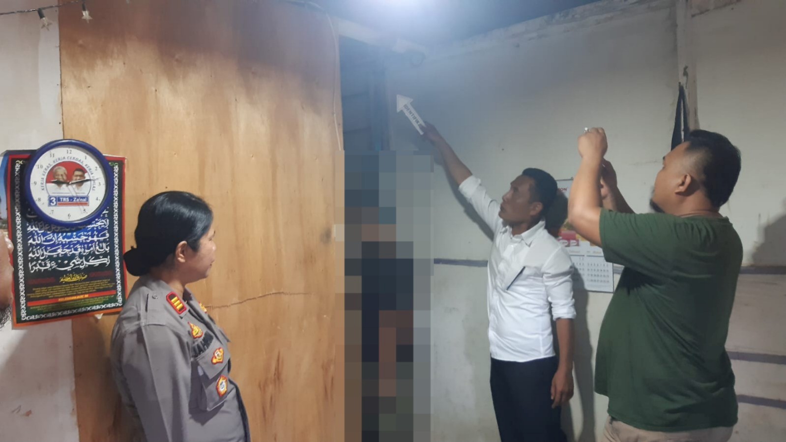 Rumah kontrakan tempat Wira Gunawan mengakhiri hidupnya.