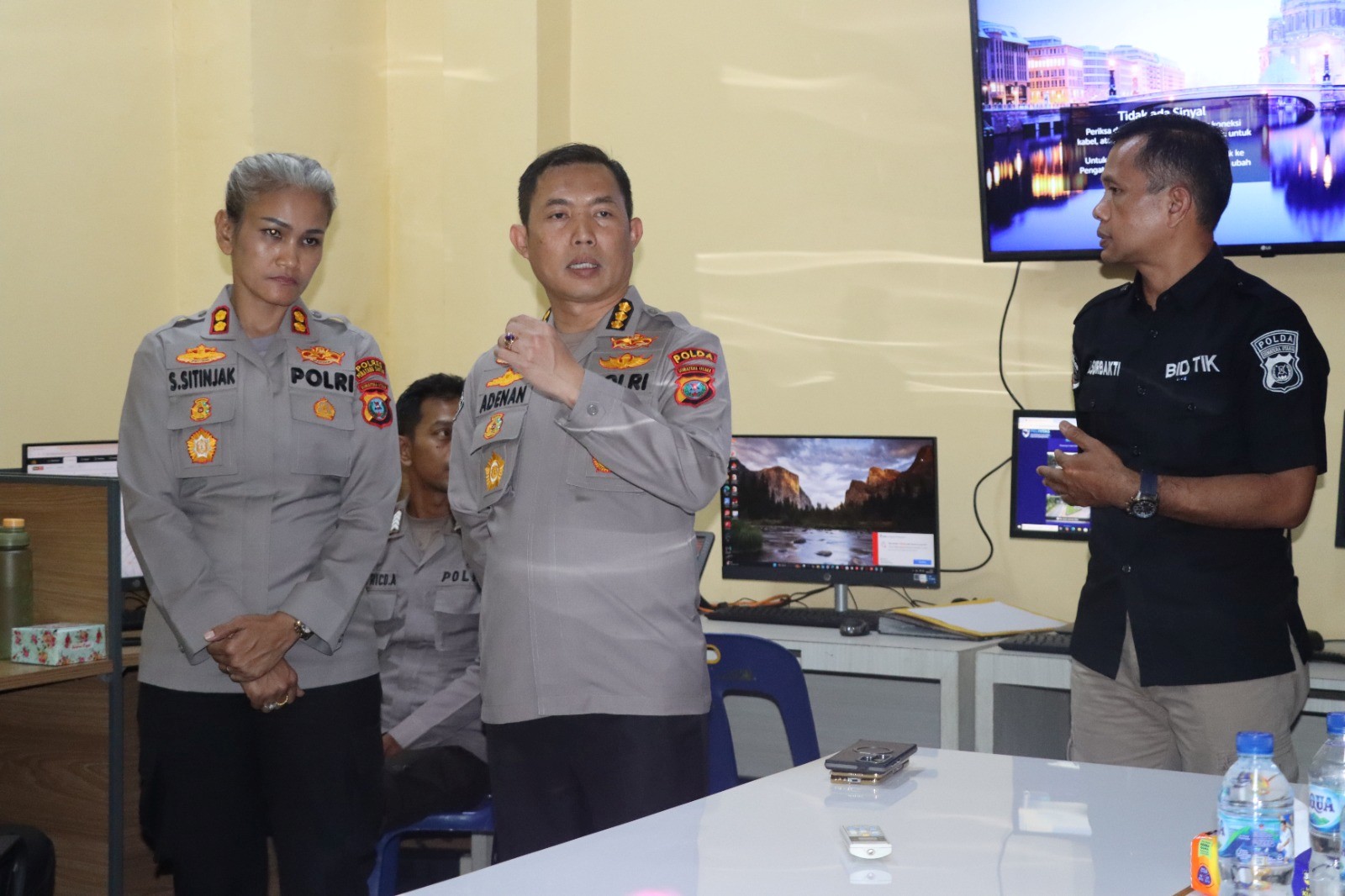 Kunker Kabid TIK Polda Sumut ke Polres Pematangsiantar.