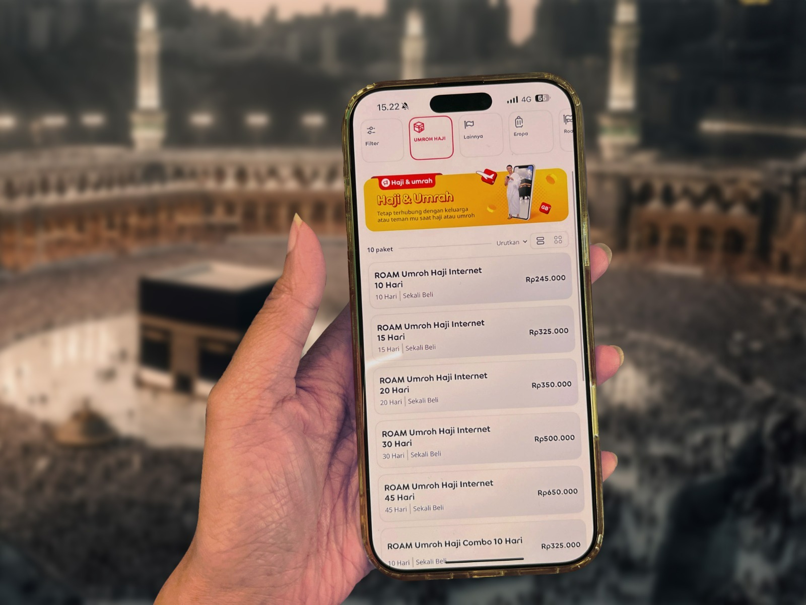 IM3 dari Indosat Ooredoo Hutchison menghadirkan solusi koneksi simpel untuk para jamaah asal Indonesia lewat Paket SimpelRoam Haji.