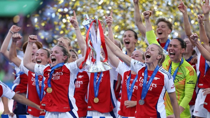 Arsenal Women resmi menjuarai Liga Champions Wanita 2024/2025.