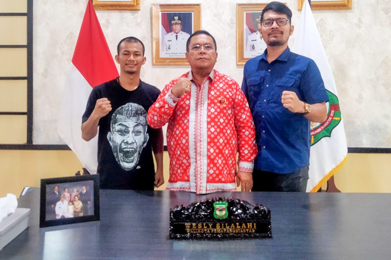 Ajai Pasaribu bertemu Wali Kota Pematangsiantar Wesly Silalahi.
