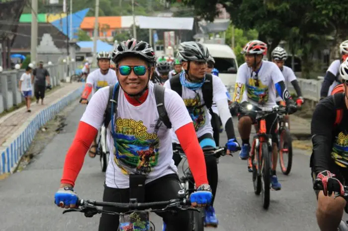 Geobike Kaldera Toba yang telah menjadi agenda tahunan pariwisata di Danau Toba.