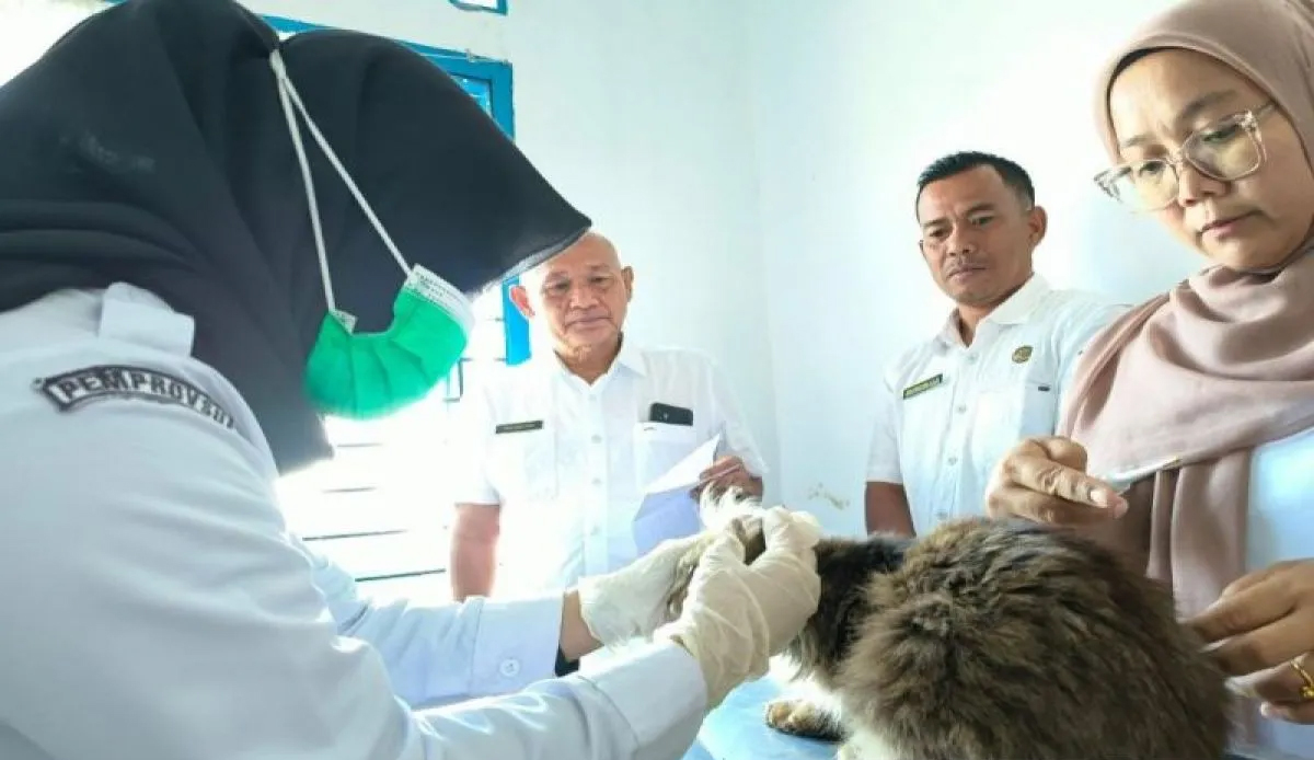 Peresmian kantor Unit Pelaksana Teknis Pusat Kesehatan Hewan Penyabungan.