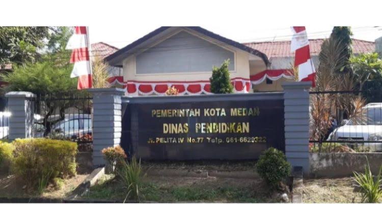 Kantor Dinas Pendidikan dan Kebudayaan Kota Medan, Jalan Pelita IV Nomor 77, Medan Perjuangan, Kota Medan.