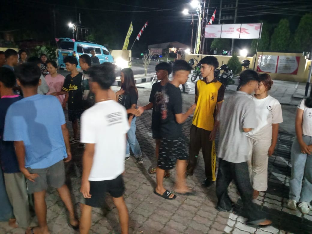 Mediasi pelajar SMK GKPS dan SMK Cinta Rakyat usai tawuran di Siantar.