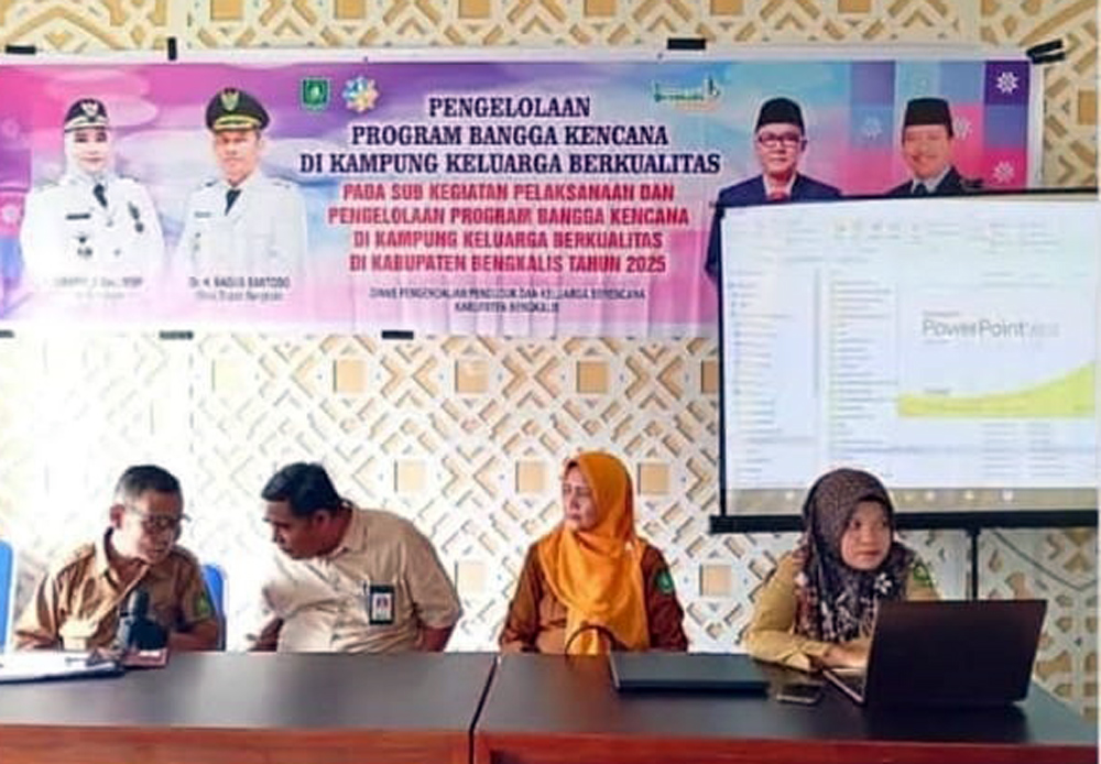 Sosialisasi Bangga Kencana di Desa Bantan Tua berlangsung hangat dan interaktif.