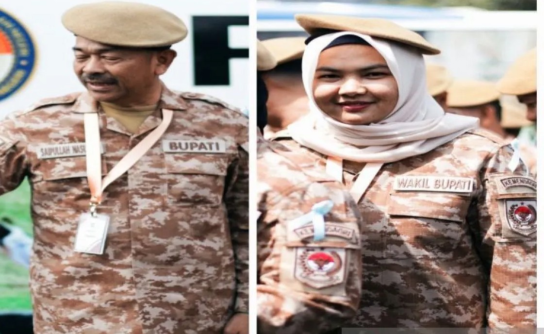 Bupati Mandailing Natal (Madina), Saipullah Nasution, bersama Wakil Bupati, Atika Azmi Utammi Nasution mengikuti retreat kepemimpinan gelombang kedua.