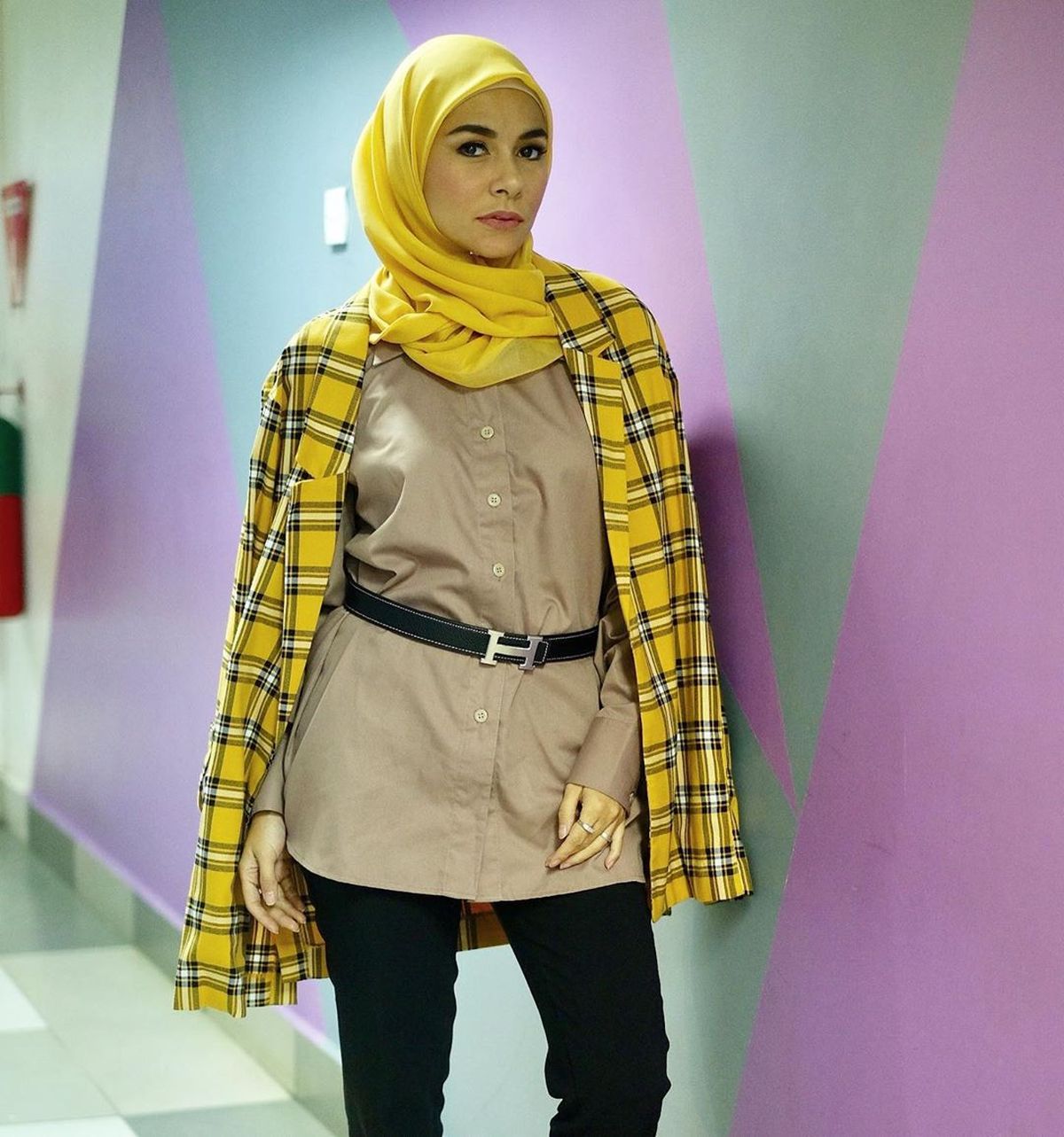 Meisya Siregar pakai hijab.