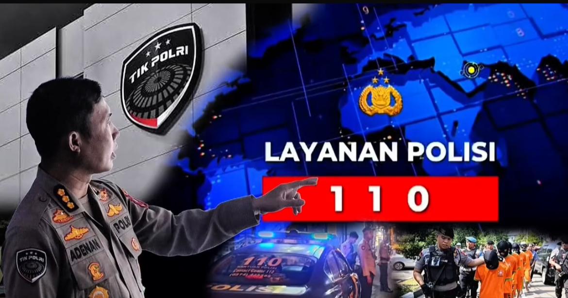 Kombes Pol M. Adenan lihat call center 110.