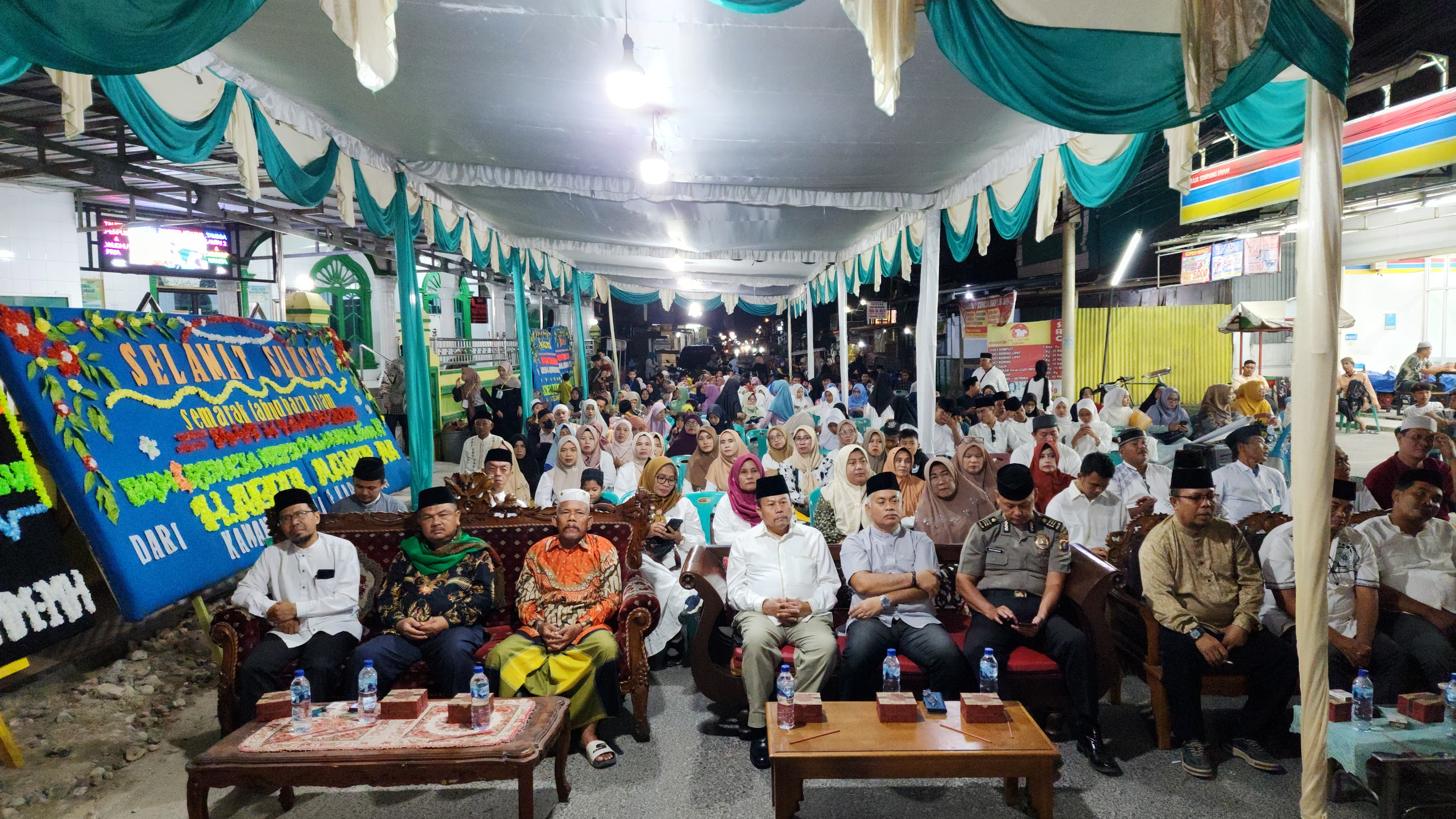 Semarak Tahun Baru Islam 1447 H Tahun 2025 yang diselenggarakan oleh Badan Kemakmuran Masjid (BKM) dan Remaja Masjid Al-Husna Simpang VI, Kecamatan Kota Kisaran Barat.