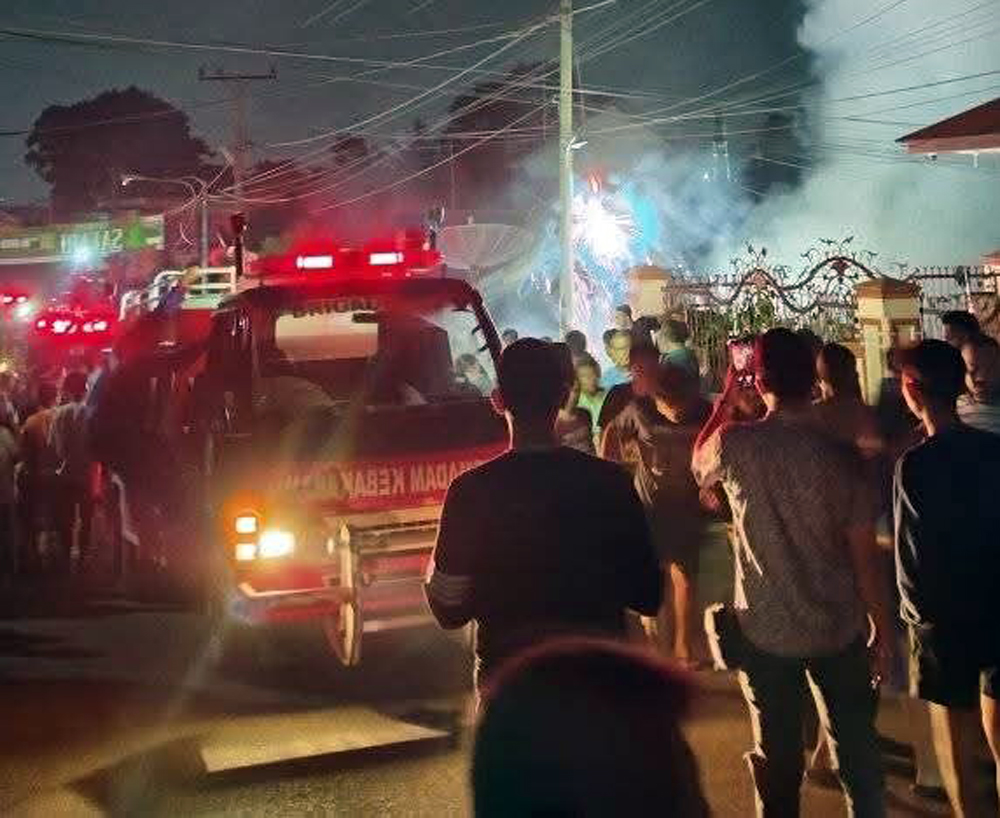 Kebakaran di Jalan Handayani Kelurahan Bah Kapul Kecamatan Siantar Sitalasari Kota Pematangsiantar.