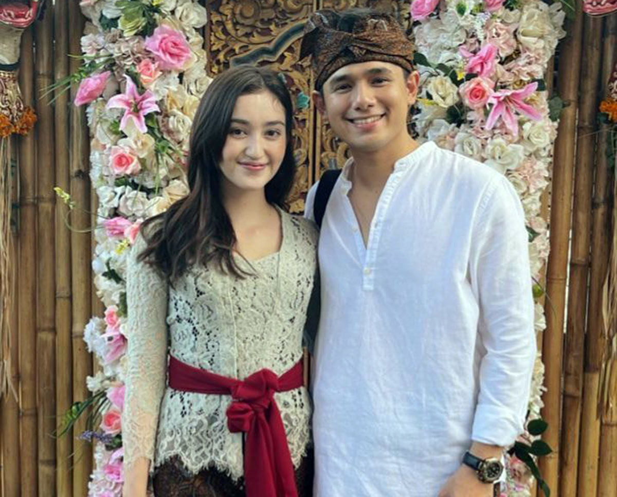 Ranty Maria bersama calon suami.