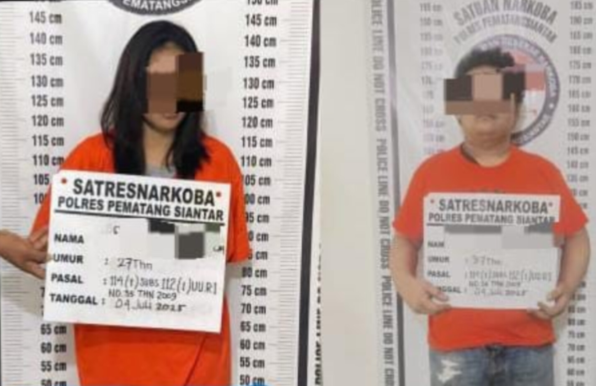 Sepasang kekasih yang mengedarkan sabu-sabu.