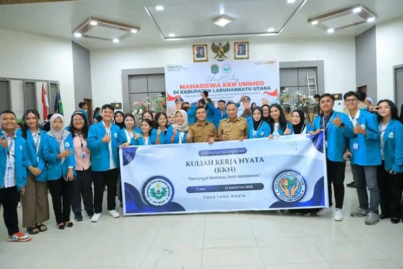 Mahasiswa Unimed laksanakan KKN tahun 2025 di Kabupaten Labura.