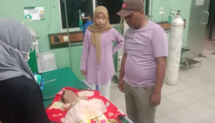 Bayi Zefanya Austin Putri dinyatakan meninggal dunia di RSUD Gunungtua.