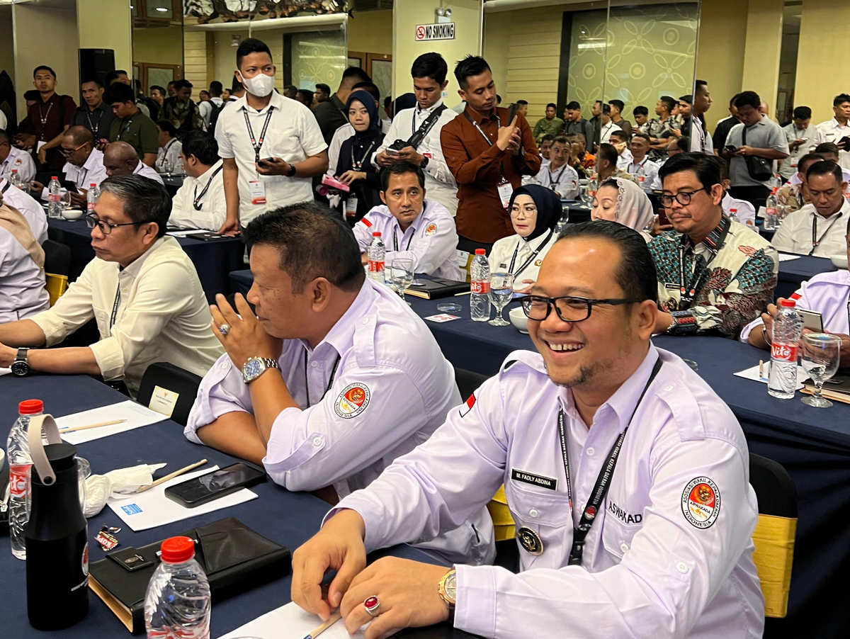 Wakil Wali Kota Tanjungbalai, Muhammad Fadly Abdina, saat menghadiri Munas I Aswakada di Yogyakarta, 2&ndash;4 Juli 2025.