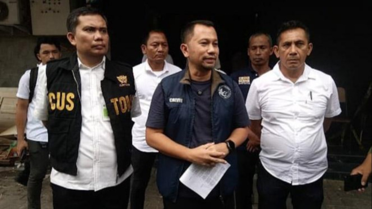 Dirresnarkoba Polda Sumut, Dr. Jean Calvijn Simanjuntak saat temu pers.