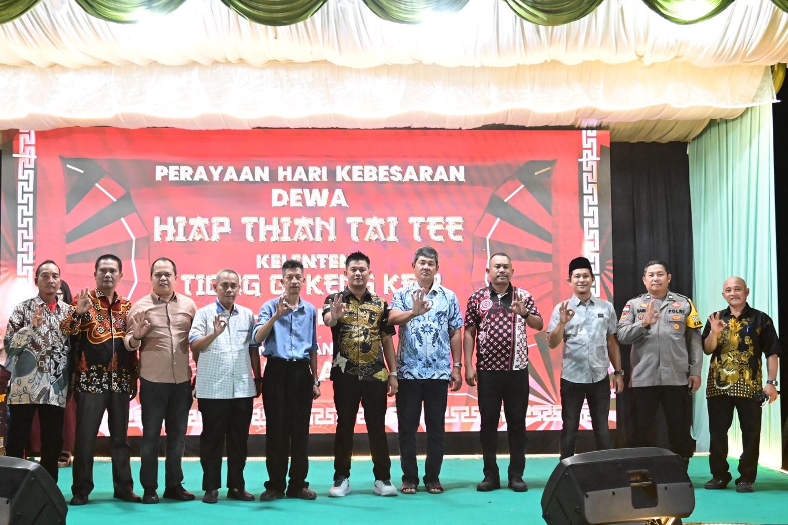 Pemkab Bengkalis menghadiri Perayaan ulang tahun ke-8 Kelenteng Tiong Gi Keng di Desa Pangkalan Nyirih, Kecamatan Rupat, Kabupaten Bengkalis, Kamis (17 Juli 2025).