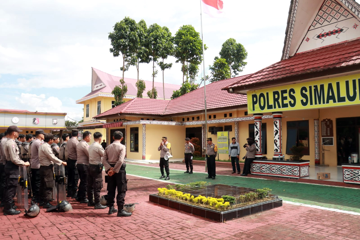 Kantor Polres Simalungun.