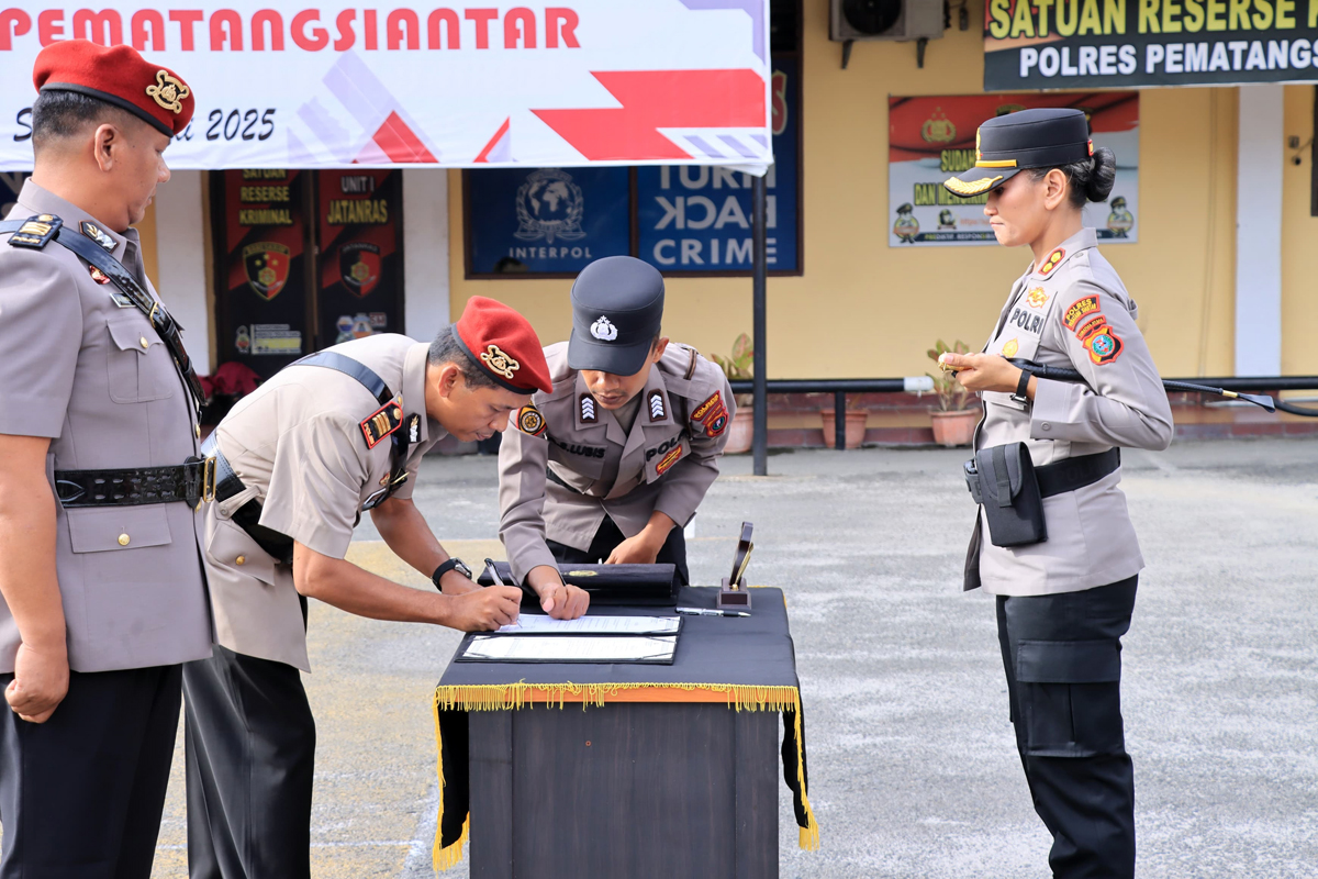 Sertijab di Polres Pematangsiantar.