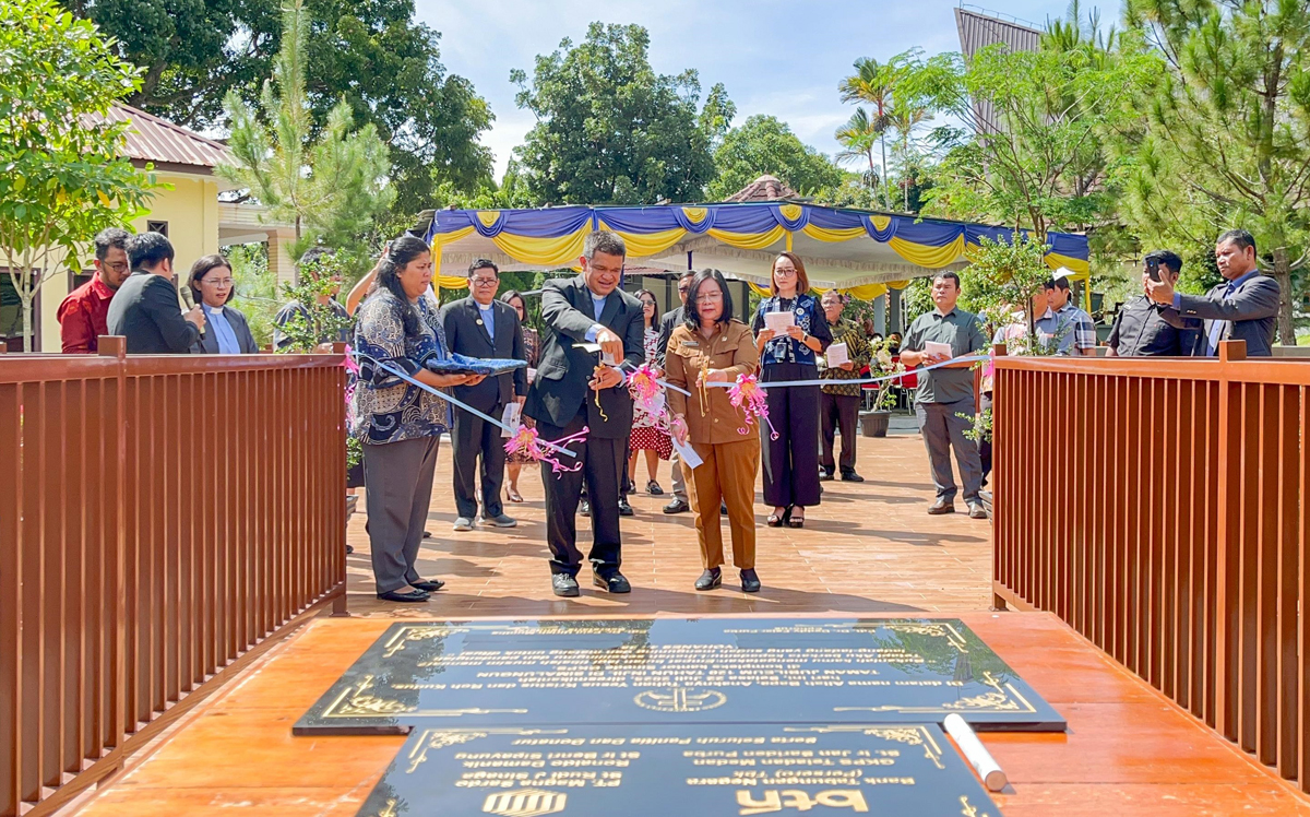 Peresmian Taman Jubileum 120 Tahun Injil di Simalungun.