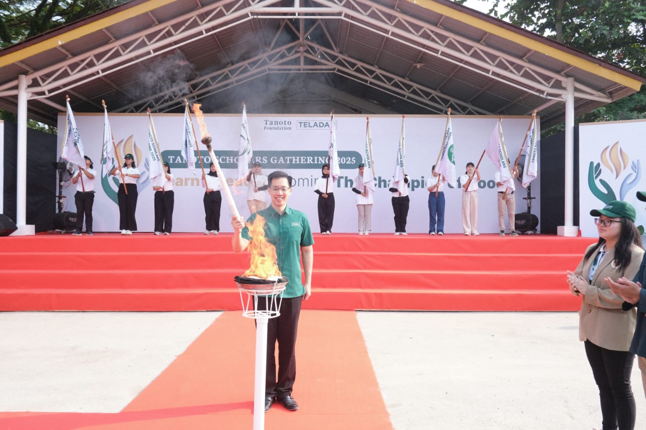 Country Head Tanoto Foundation Benny Lee di acara Tanoto Scholars Gathering 2025.