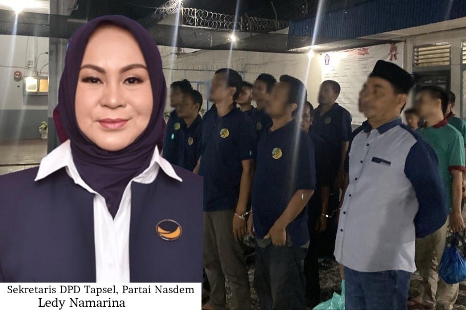 Sekretaris DPD Partai NasDem Tapsel, Ledy Namarina (insert).