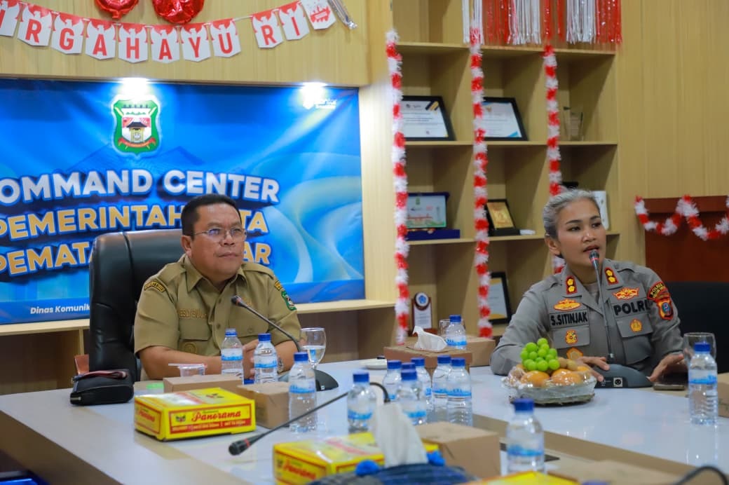 Rapat persiapan peresmian Gerbang Tol Simpang Panei.