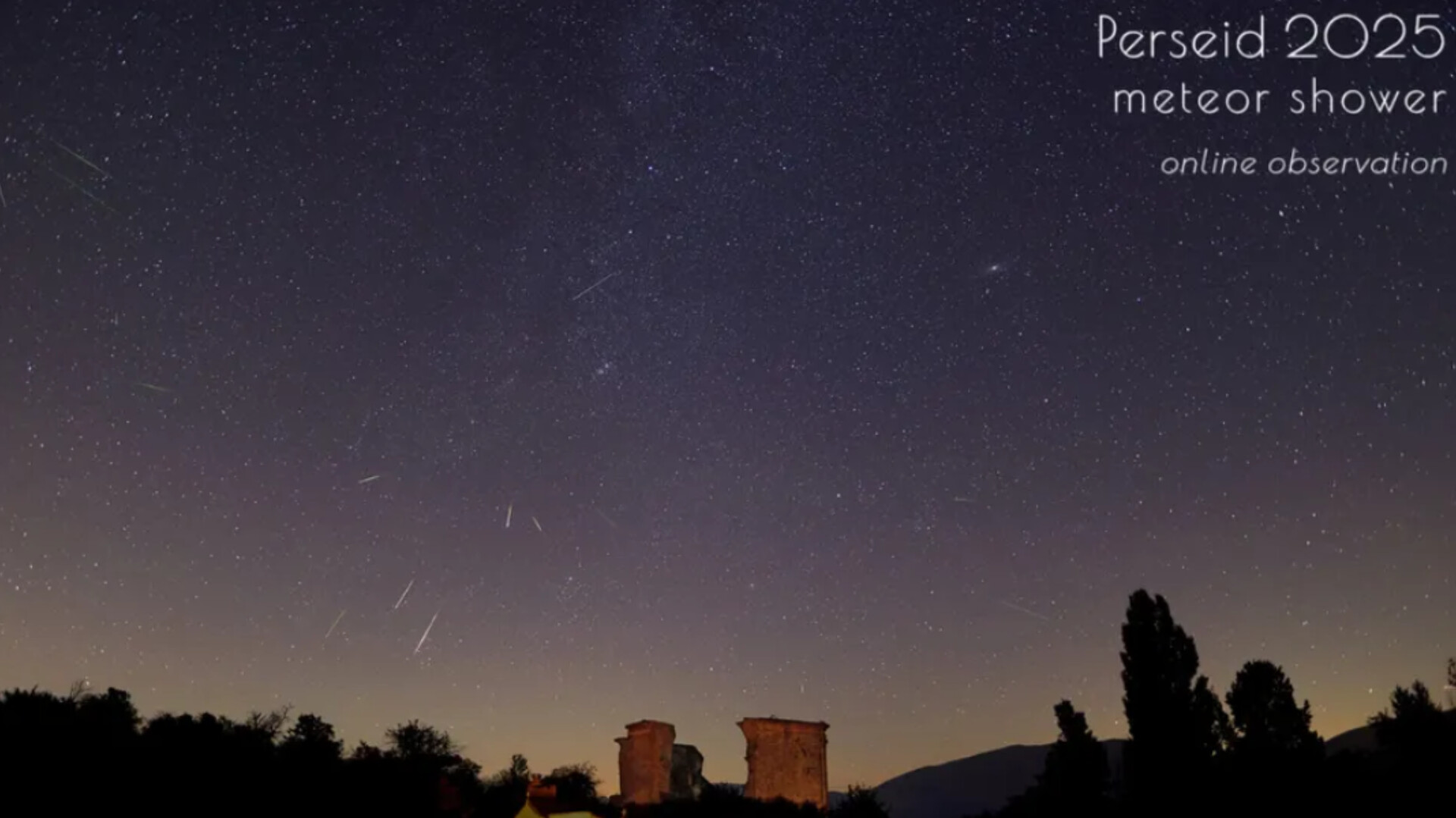 Hujan meteor.