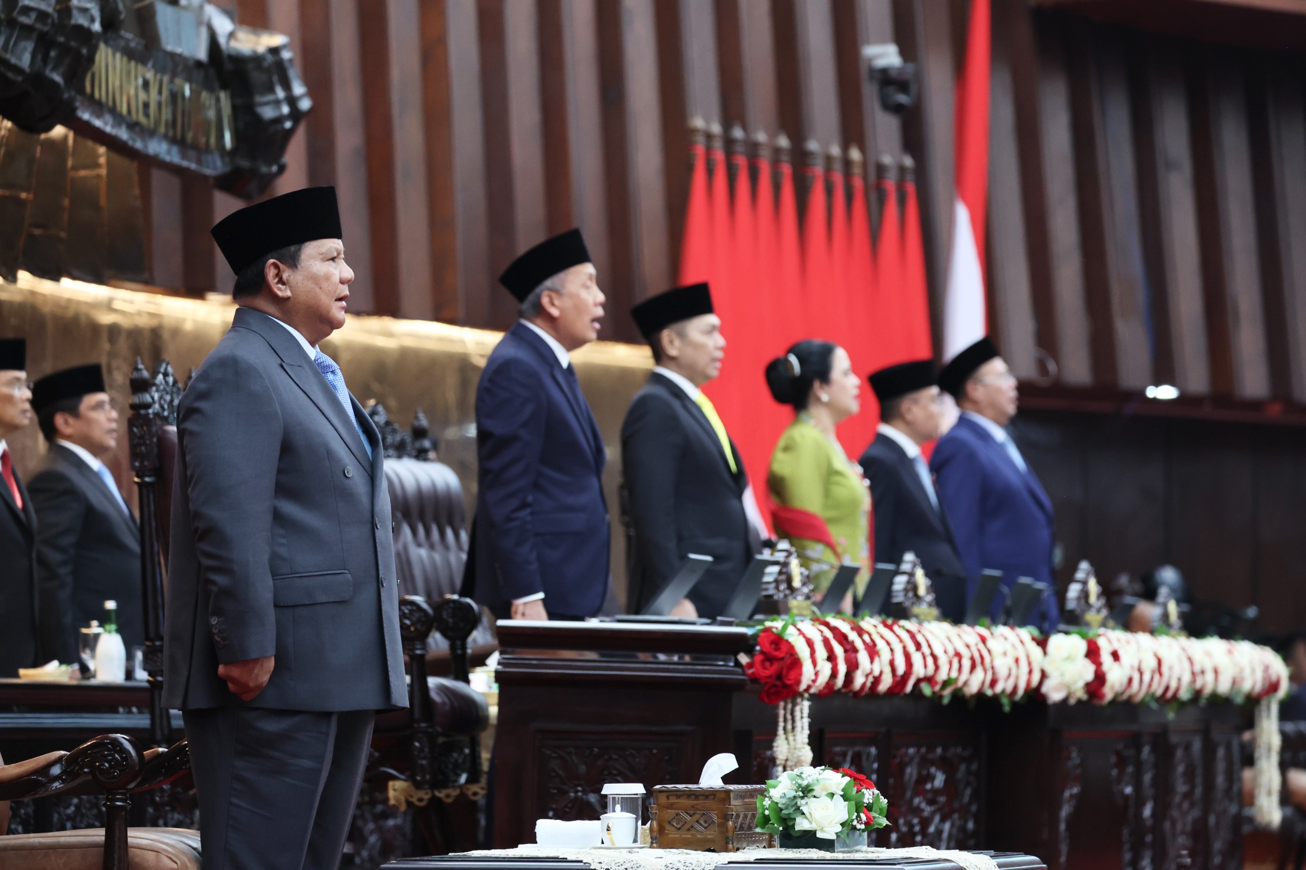 Presiden Prabowo saatvpenyampaian Rancangan APBN 2026 di Gedung DPR RI, Senayan, Jumat (15/8/2025), Prabowo blak-