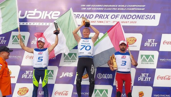 Para juara Aquabike Jetski World Championship 2015 di Danau Toba.