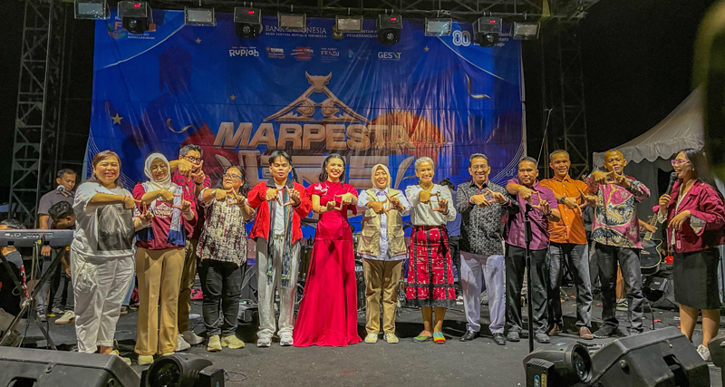 Penutupan Marpesta QRIS Pekan QRIS Nasional (PQN) yang digelar Kantor Perwakilan Bank Indonesia (KPW BI) Pematangsiantar, di Lapangan Farel Pasaribu/Lapangan Horbo.
