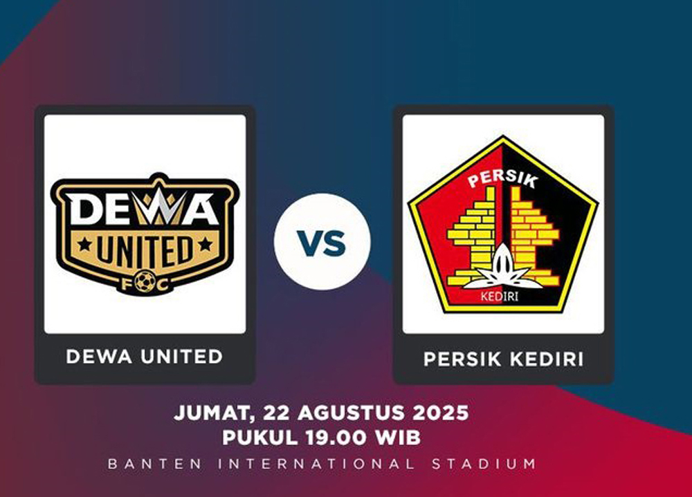 Dewa United FC akan berhadapan dengan Persik Kediri pada pekan ketiga BRI Super League 2025/2026, Jumat (22/8/2025) malam.