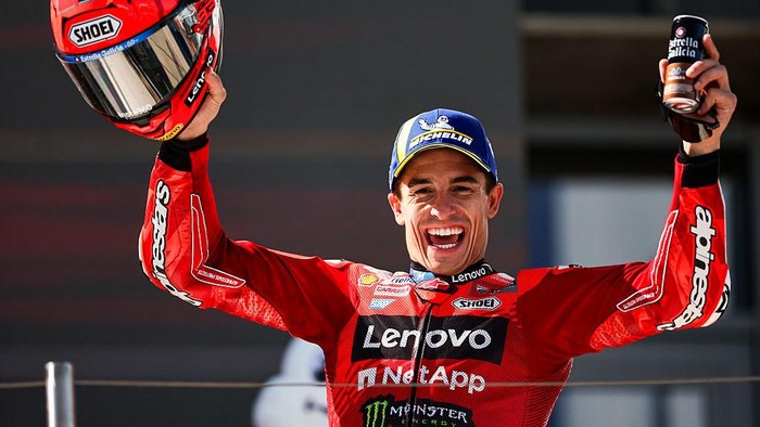 Pebalap Ducati Marc Marquez.