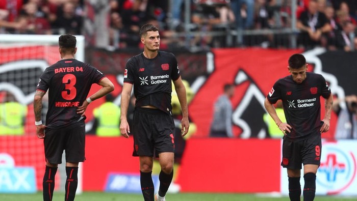 Menjamu Hoffenheim, Bayer Leverkusen yang unggul duluan akhirnya tumbang dengan skor 1-2.