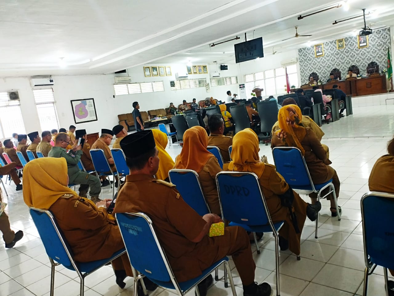 Suasana rapat paripurna DPRD Kota Tanjungbalai.