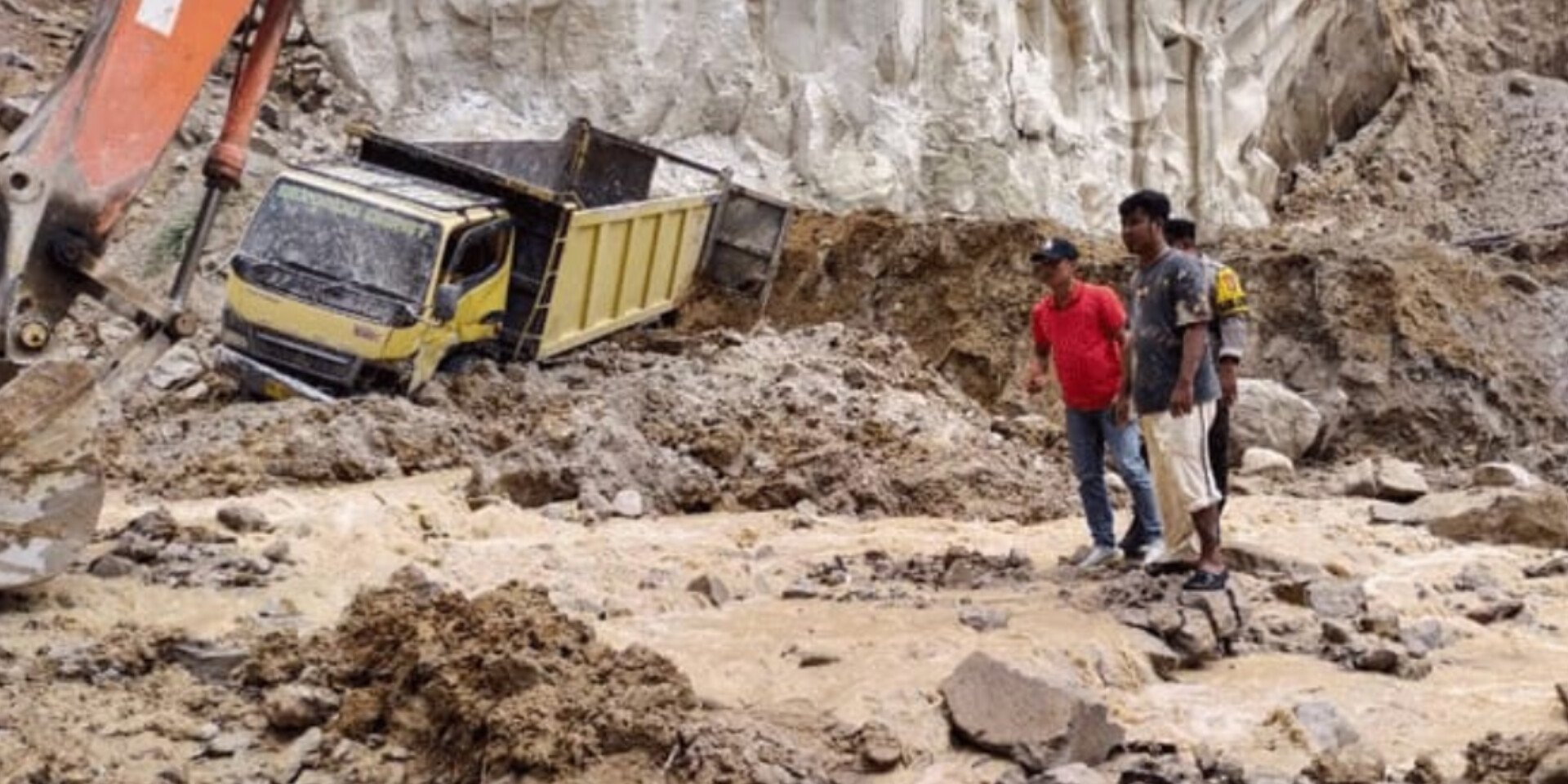 Lokasi galian C batu padas ilegal di Desa Marjanji Aceh, Asahan, yang kembali memakan korban jiwa akibat longsor.