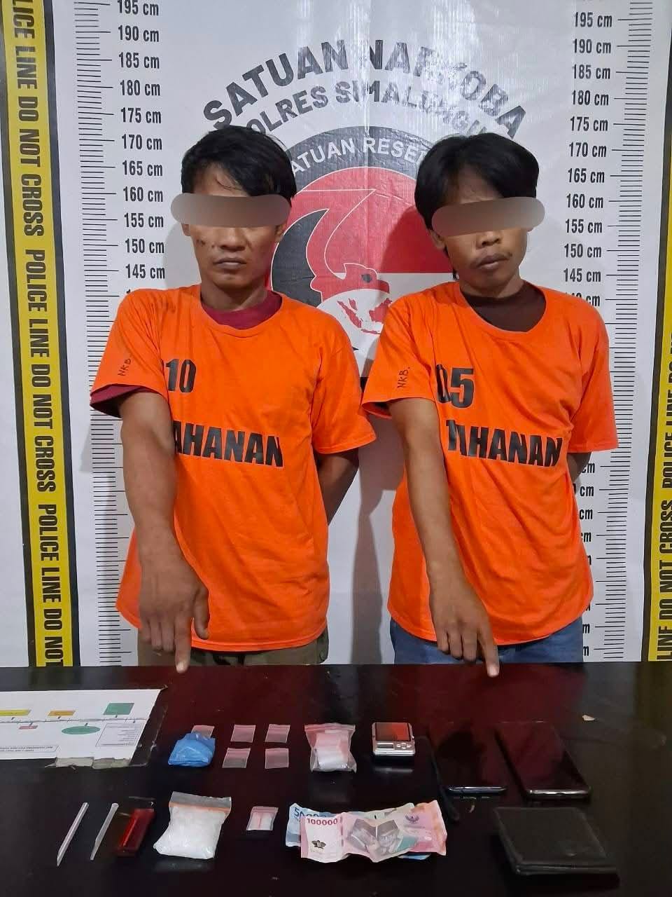 Sat Narkoba Polres Simalungun mengamankan barang bukti sabu 38,02 gram dari tangan dua bandar narkoba yang ditangkap.