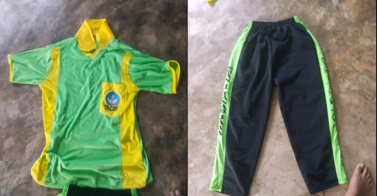 Orang tua siswa SMA 1 Tanah Jawa mempertanyakan harga baju olahraga yang dianggap terlalu mahal, Senin (17/9/2025).