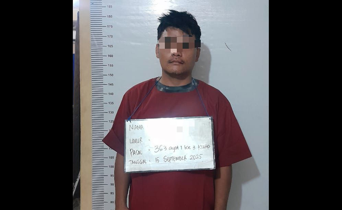 Tersangka pencurian sepeda motor diamankan Polsek Aek Natas, Labura.