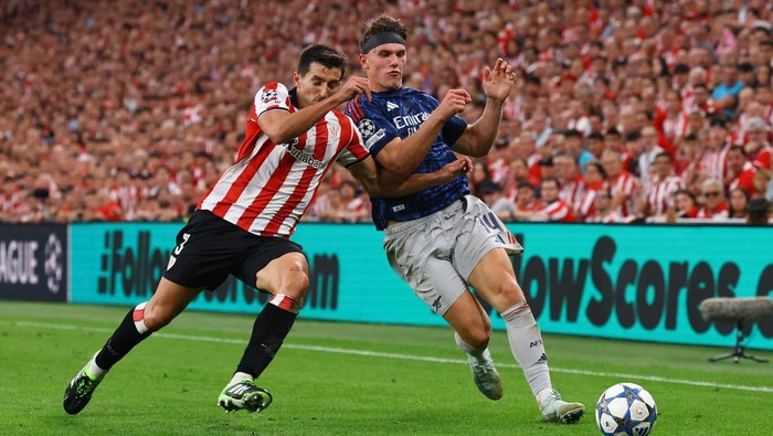 Viktor Gyokeres cedera berdarah saat Arsenal menang 2-0 atas Bilbao di San Mames.