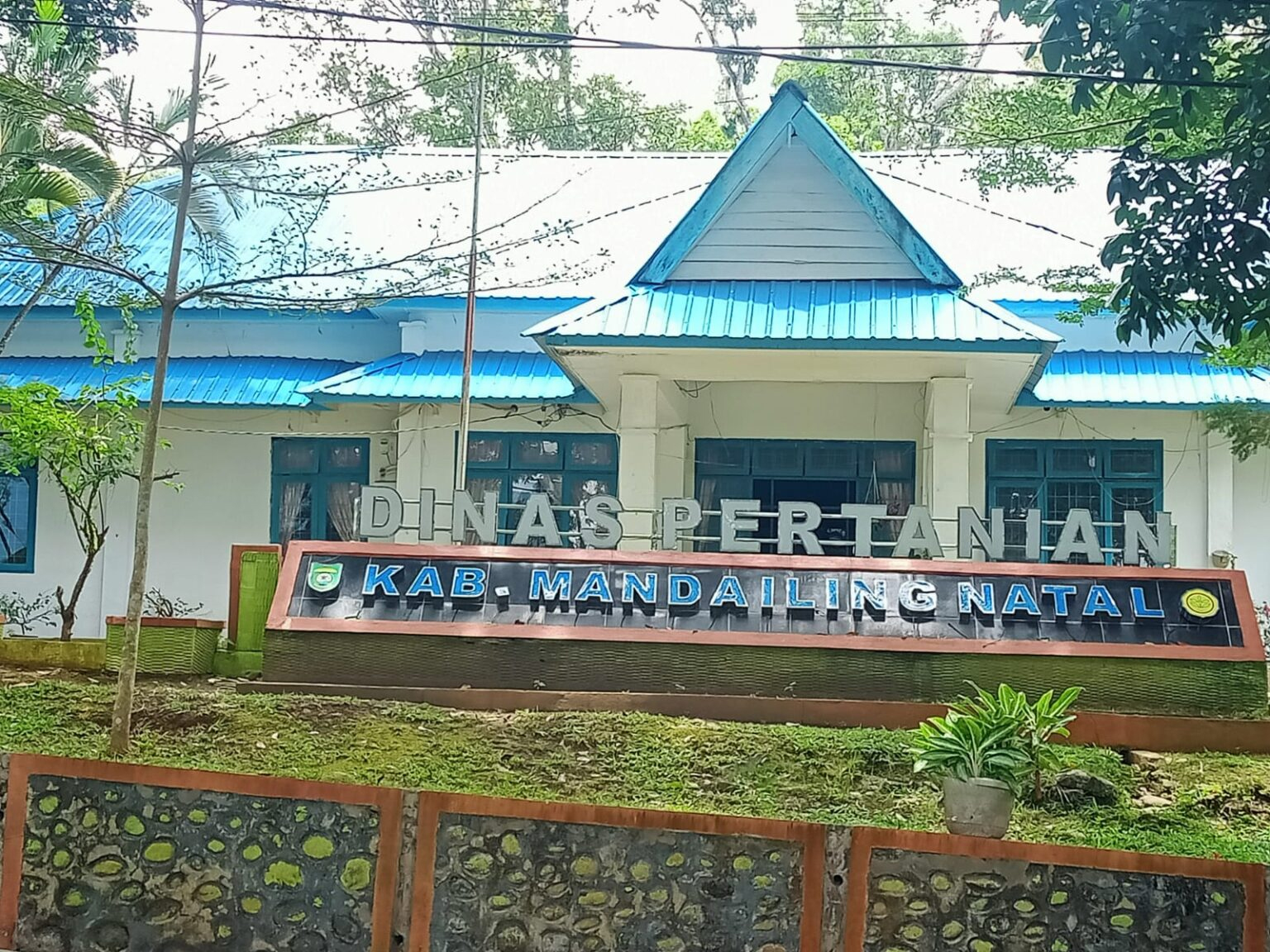 Kantor Dinas Pertanian Kabupaten Mandailing Natal yang kini jadi sorotan usai Inspektorat melakukan pemeriksaan khusus.